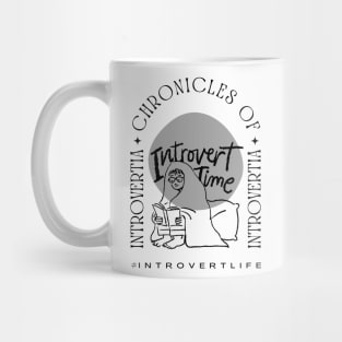 Chronicles of Introvertia greyscale Mug